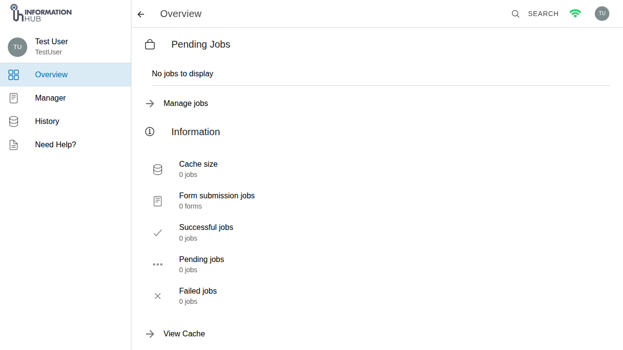 The jobs page